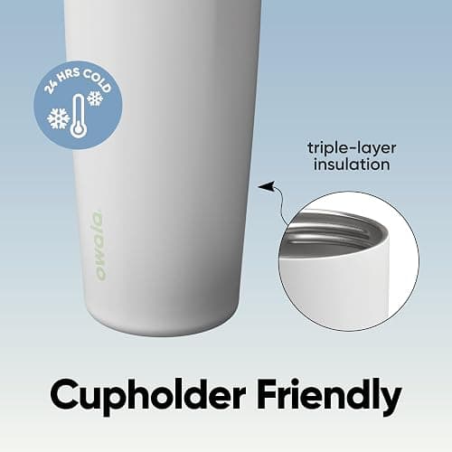 Owala FreeSip Sway Insulated Stainless Steel Water Bottle with Two-Way Spout, Built-In Straw and Bucket Handle, Made for Travel, School, and Sports, 30oz, BPA Free, Leak Proof, Iced Breeze thumbnail 6