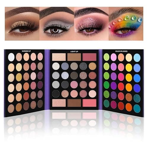 UCANBE Pretty All Set Eyeshadow Palette Pro 86 Colors Makeup Kit Matte Shimmer Eye Shadow Highlighters Contour Blush Powder All In One Makeup Pallet Holiday Christmas Valentine's Day Gift Set - Image 1