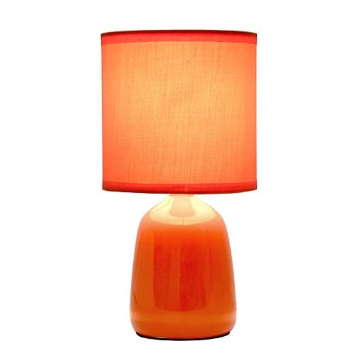 Simple Designs Table Lamp, Orange (LT1134-ORG) thumbnail 4