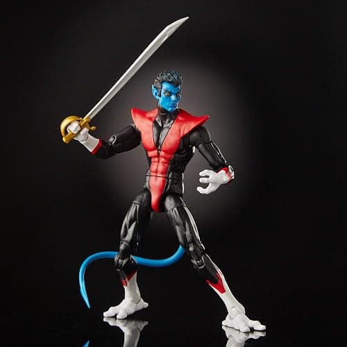 Marvel Classic Hasbro Legends Series 6" Collectible Action Figure Nightcrawler Toy (X-Men/X-Force Collection) – with Wendigo Build-A-Figure Part, Brown/A thumbnail 2