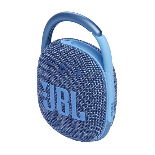 JBL Clip 4 Eco - Ultra-Portable Waterproof and Dustproof Bluetooth Speaker, big audio & punchy bass, made with 90% post-consumer recycled plastic, Integrated carabiner, Up to 10 Hours of Play (Blue) thumbnail 3
