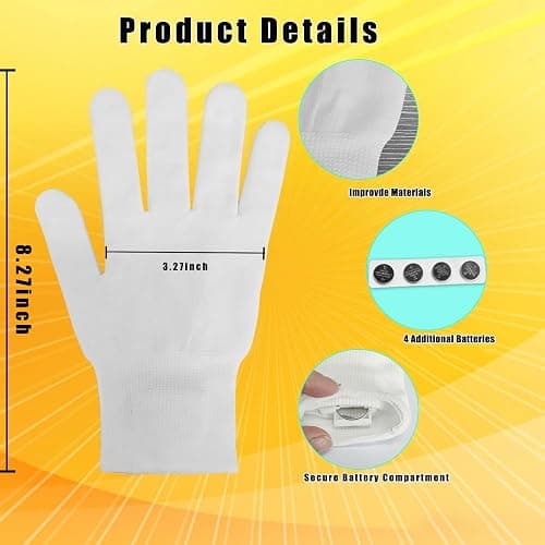 Toys for Ages 8-13 LED Gloves Toys for Boys Age 8-10 Light Up Gloves Cool | Light Up for Kids Birthday Easter Gift Cool Fun Toys for 8-13 Year Old, Party Favors for Kids 8-12, Kid Toys Light Up Gifts thumbnail 2