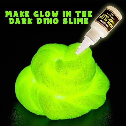 Original Stationery Dinosaur Slime Kit for Boys, DIY Glow-in-The-Dark Slime Set with Lava, Blood & Dino Poop, Fun Sensory Play Activity with Glitter Formula, Gift for Birthdays, Christmas & Holidays thumbnail 4