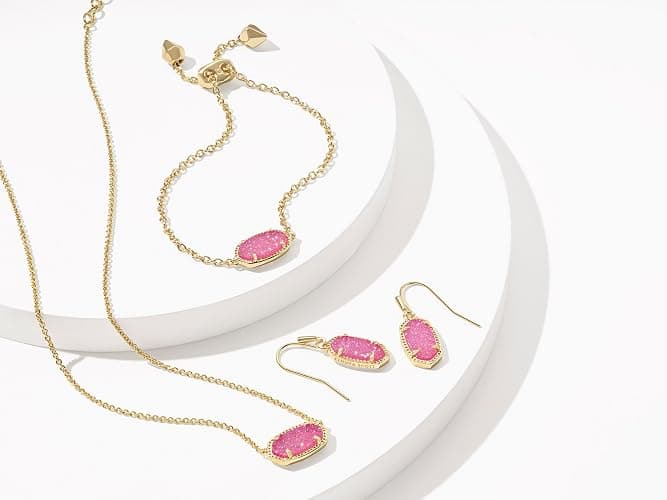 Kendra Scott Elisa Pendant Necklace for Women, Fashion Jewelry, 14k Gold-Plated thumbnail 3