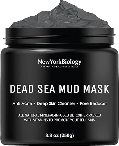 New York Biology Dead Sea Mud Mask for Face and Body - Spa Quality Pore Reducer for Acne, Blackheads & Oily Skin, Natural Skincare for Women, Men - Tightens Skin for A Healthier Complexion - 8.8 oz - Original - 8.8 Ounce (Pack of 1) - Image 1
