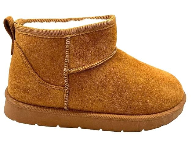 sole london LADIES WOMENS FLAT ANKLE WARM FAUX FUR LINED WINTER SNUGGSLIP ON SHOES BOOTS thumbnail 2