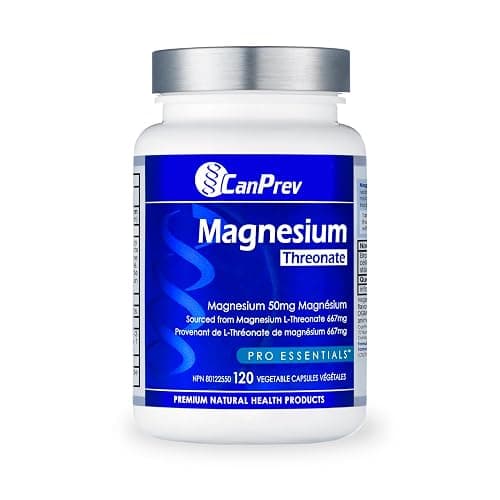 CanPrev Magnesium L-Threonate 50mg, 120 Capsules 120-Day Supply - Optimal Absorption Formula for Improve Sleep, Muscle Function, Maintain Healthy Electrolyte Balance - Vegan, Non-GMO and Gluten-Free - Image 1