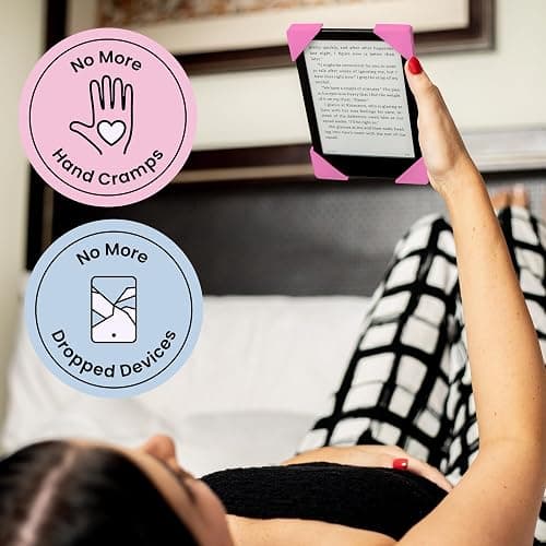 Strapsicle Silicone Hand Strap – Paperwhite Gen 11 (6.8”) & Gen 12 (7”), Colorsoft – Large – 2-Pack – Blush – Comfy Alternative to Case or Cover thumbnail 3