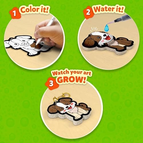 Skillmatics 3D Art Kit - Aqua Puffs Animals, Mess-Free Paint by Number Craft for Kids, DIY Color & Inflate Activity, Travel & Creative Gift for Girls & Boys Ages 4, 5, 6, 7, 8, 9, 10 thumbnail 3