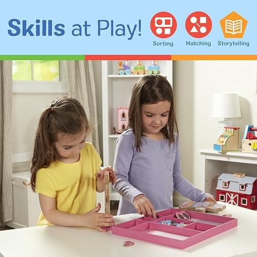 Melissa & Doug Disney Minnie Mouse & Daisy Duck Magnetic Dress-Up Wooden Dolls – Pretend Play Set (40+ pcs) Minnie Mouse Toys, Disney Dress Up Dolls for Preschoolers & Kids Ages 3+ thumbnail 5