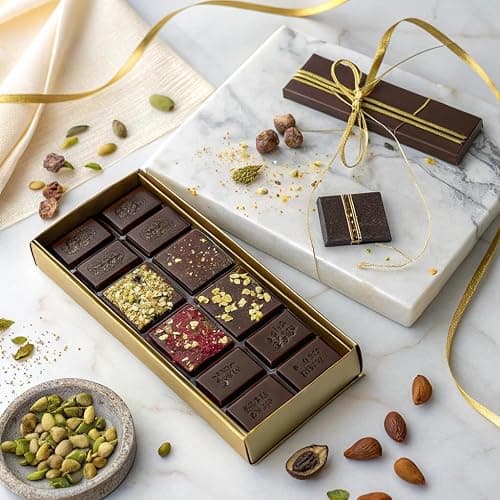 Viral Dubai Chocolate Bar Kit – Makes 14.10 oz of Bars, Chocolate Mold, Shredded Kataifi, Pistachio Cream – DIY Gift Box Dubai Kit – Great Gift for Father’s Day thumbnail 3