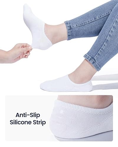 IDEGG No Show Socks Women & Men Low Cut Ankle Short Athletic Running Casual Invisible Liner Socks thumbnail 5