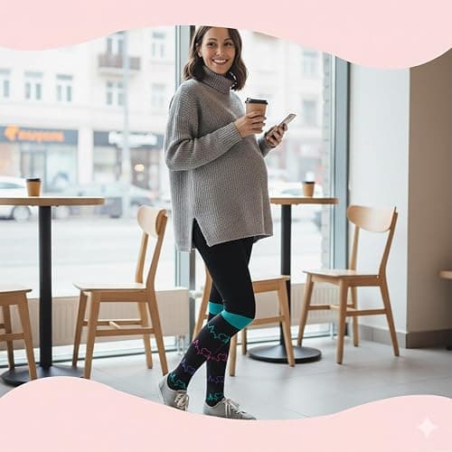 Sooverki Compression Socks for Women & Men 6 Pairs is Best Supportive Knee High Stockings for Circulation, Travel, Nurses thumbnail 5