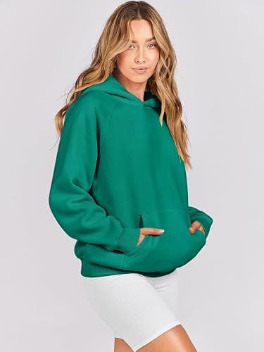 ANRABESS Women Hoodies Oversized Fleece Long Sleeve Comfy Casual Basic Pullover Sweatshirts 2025 Fall Outfits Y2K Clothes thumbnail 3