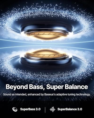 Baseus Inspire XP1 Adaptive Noise Cancelling Earbuds, Sound by Bose, Dolby Audio, Premium Real-Time Adaptive ANC, Adaptive Tuning Sound, Natural Fit Design, 6-Mic Adaptive Clear Calls, 45H Playtime thumbnail 4