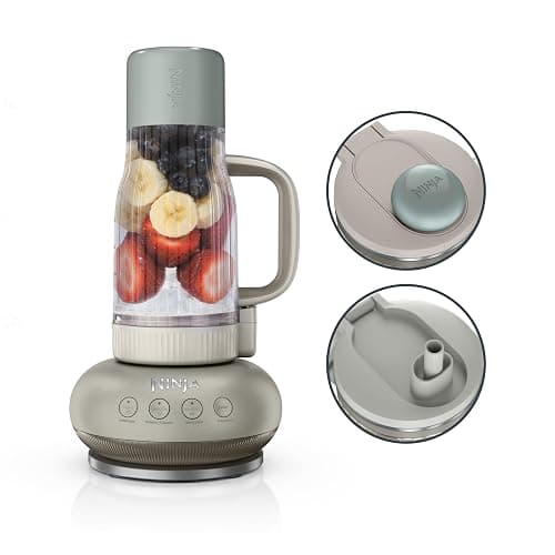 Ninja Blendboss™ | Personal Blender for Smoothies & Frozen Drinks | 26oz Travel Tumbler with LeakProof Lid, Chug Spout & Detachable Straw | Auto-iQ Technology | Stone Mint | DB351ST - Image 1