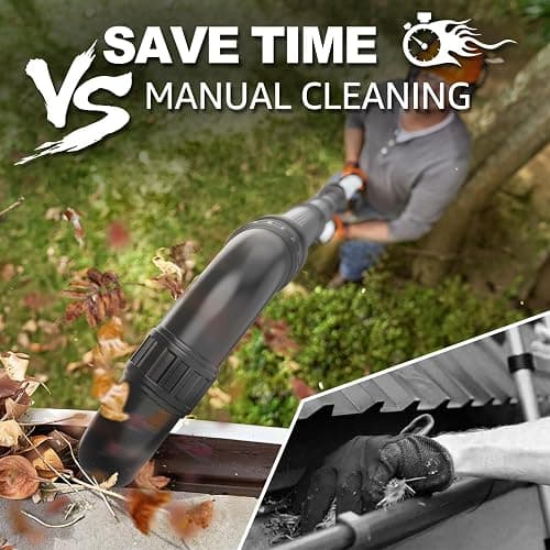 Sealegend Gutter Cleaning Attachment Kit Compatible with EGO 530CFM, 580CFM, 575CFM, 650CFM, 615CFM, LBX6000 Leaf Blowers 360° Rotation Nozzle, Extends Up to 8.3FT from The Ground thumbnail 5