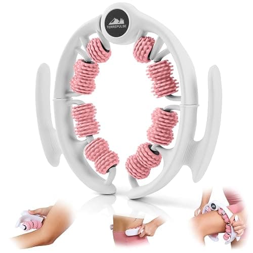 Terrepulse Anti Cellulite Roller & Lymphatic Drainage Massager | Deep Tissue Fascia Blaster & Muscle Roller | Tool for Sore Arms, Legs, Neck, Shoulders, Stomach & Buttocks (Pink) - Image 1