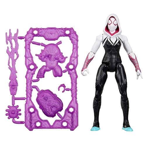 SPIDER-MAN Marvel ActionVerse Ghost-Spider Action Figure & Accessories, 4.5-Inch (11.4 CM) Super Hero Toys & Figures for Kids, Ages 4+ - Image 1