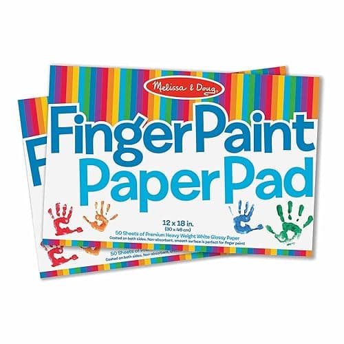 Melissa & Doug Finger Paint Paper Pad (12 x 18 inches) - 50 Sheets, 2-Pack - FSC Certified thumbnail 4