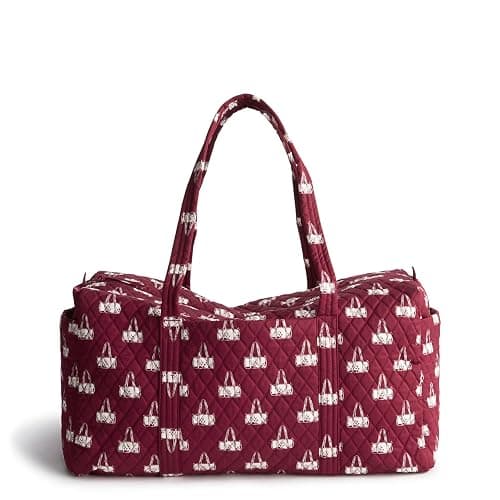 Vera Bradley Women's Premium Cotton Large Original Duffel Travel Bag - One Size - Duffel Mosaic thumbnail 3