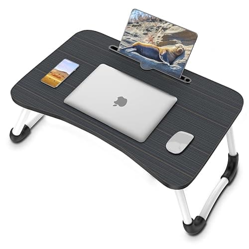 Zapuno Laptop Bed Desk, Foldable Laptop Tray Table with Tablet Slot, Lapdesk Laptop Stand for Bed Portable Standing Table for Bed Couch Floor thumbnail 8