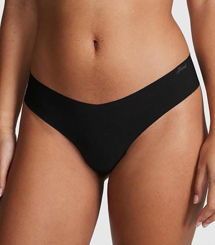 Victoria's Secret PINK Women's No Show Thong Underwear, Panties for Women, Multi Pack (XS-XXL) thumbnail 2