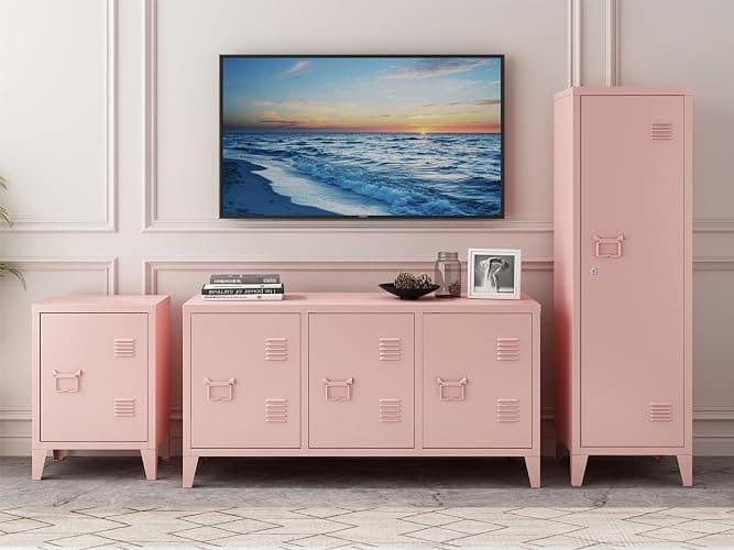 MIOCASA Metal Nightstand Modern End Side Table Steel Bedside Storage Cabinet with Shelf Easy Assembly for Living Room Bedroom thumbnail 8