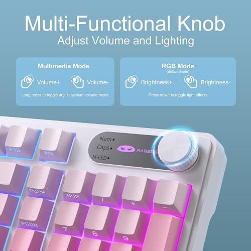 Camiysn Keyboard GK960 98 Keys 95% Layout Keyboards, Type-C Connected Keyboard, Side Engraved ABS Keycaps, for PC/loptop/MAC thumbnail 4