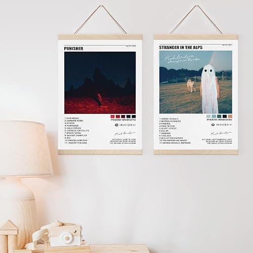 BATWHO A Set Of 2 Phoebe Bridgers Posters Punisher Stranger In The Alps Canvas Poster Unframe: 12x18inch(30x45cm) thumbnail 5