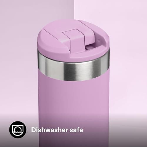 Stanley 1913 Aerolight Transit Travel Mug 0.47L - Keeps 6 Hours Hot - 8 Hours Cold - Dishwasher Safe - Leakproof - Car Cup Holder Compatible - Insulated Coffee Cup - Lilac thumbnail 6
