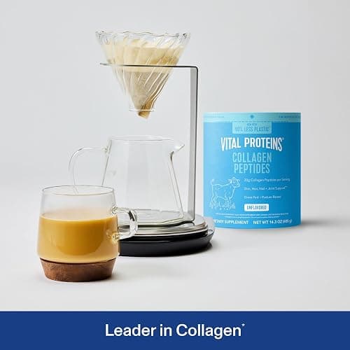 Vital Proteins Collagen Peptides Powder - Grass Fed Collagen Peptides for Hair, Nail, Skin, Bone & Joint Health, Unflavored, 14.3oz thumbnail 3