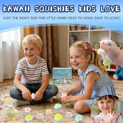 16pcs Squishy Pack,Fidget Toys Kit,Include taba Squishies Party Favors for Kids 4-8 8-12 Treasure Box Toys for Classroom Birthday Xmas Gifts Goodie Bag Stocking Stuffers for Teens (16pcs) thumbnail 4