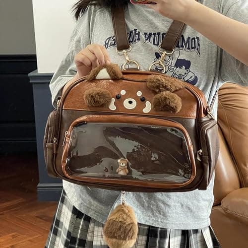 Queen sea shark Ita Bag Plush Red Panda Kawaii Pin Display Backpack Crossbody Waterproof New Season Spring thumbnail 2
