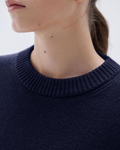 SUUKSESS Women Cashmere Oversized Long Sleeve Pullover Sweater Crew Neck Jumpers thumbnail 5