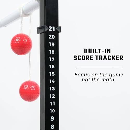 Steel Ladder Ball Game Set with 6 Bolas Assembly-Free Ladder Toss Includes Scorekeeper and Carry Case Yard Outdoor Games for Adults & Family thumbnail 4