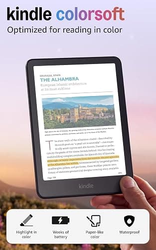 Amazon Kindle Colorsoft 16 GB (newest model) – With color display that brings covers and content to life, now highlight in color – No Ads – Black thumbnail 2