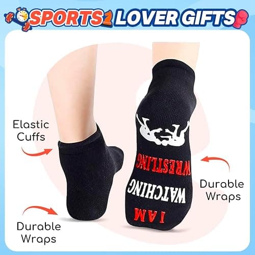 HAPPYPOP Racing Gifts for Men - Wrestling Football Fishing Gifts, Funny Socks for Him thumbnail 2