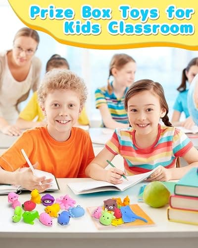 80 Pack Squishy Toys, Kawaii Bulk Party Favors for Kids 3-5, 4-8, 8-12 | Treasure Box Toys for Classroom Prizes, Mini Cute Birthday Gifts, Goodie Bag Stuffers, Fidget Squeeze Toy for Students thumbnail 5