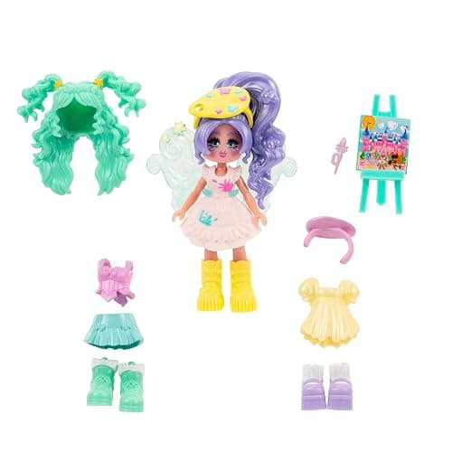 Royale High 3” School Spirit Fashion Pack: Art - Light Series 1-1 Figure with 15 Accessories - Wings Become Rings - Virtual Item Code Included - Ages 5+ thumbnail 3