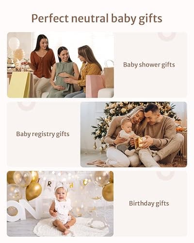 Blissful Diary Baby Play Gym Mat, Tummy Time Activity Mat with 6 Detachable Toys for Stage-Based Sensory & Motor Skill Development, Easy to Install & Clean, Baby Essentials Gift, Sandy Beige thumbnail 8