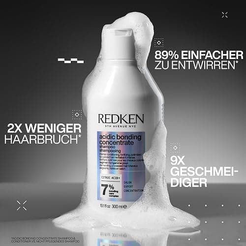 Redken Pflegendes Haarshampoo mit intensivem Schutz vor Farbverlust, Konzentrierte All-In-One Formel, Acidic Bonding Concentrate Shampoo thumbnail 2