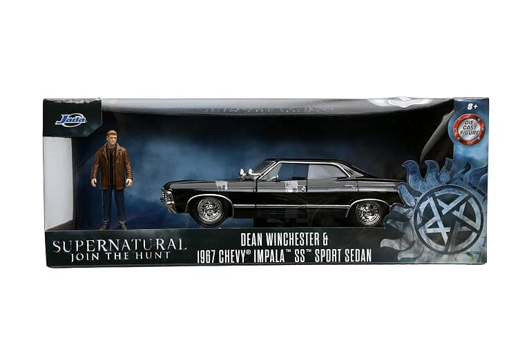 Jada Supernatural 1:24 1967 Chevy Impala Die-cast Car w/Dean Winchester Die-cast Figure, Toys for Kids and Adults thumbnail 3