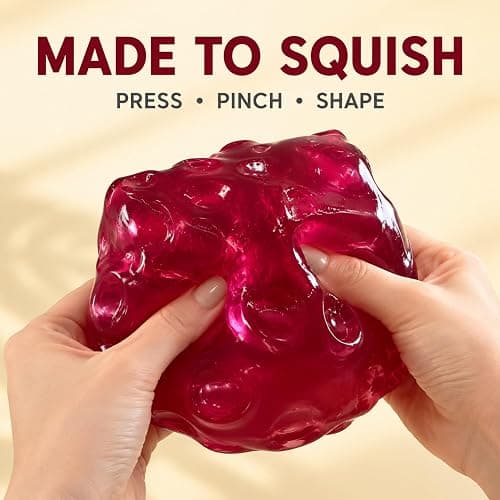 Red Wine Cheese Squishy, No Rising Big Cheese Squishy for Relief Gift (1,Red1) thumbnail 3