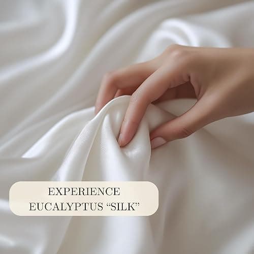CASILVA Eucalyptus Sheets, Softer Than Silk Fibers, Full Sheet Set | Infused with Silver for Anti-Odor, More Cooling Than Cotton, Perfect for Hot Sleepers & Sensitive Skin thumbnail 3