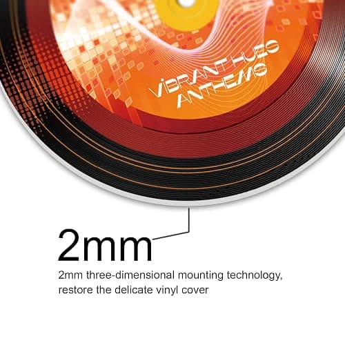 DOODLREAM 4PCS Colorful Abstract Music Vinyl Record Wall Decor 12" thumbnail 3