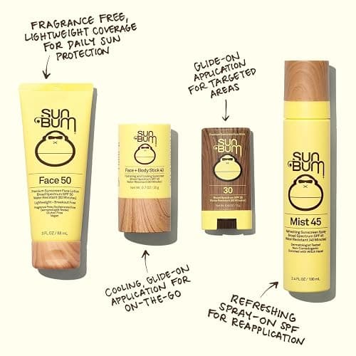 Sun Bum Original SPF 30 Face Stick Sunscreen - Water-Resistant Broad Spectrum Facial Sunscreen with Vitamin E - Hawaii 104 Act Compliant (Without Octinoxate & Oxybenzone) - Travel Friendly - 0.45 oz thumbnail 4