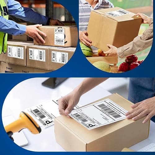 L LIKED 220 PCS 4"x6" Thermal Shipping Labels, Perforated White, Strong Adhesive Direct Thermal Labels(1 Roll), Compatible with DYMO 4XL 1744907,Zebra, Rollo, Jadens, Nelko thumbnail 8