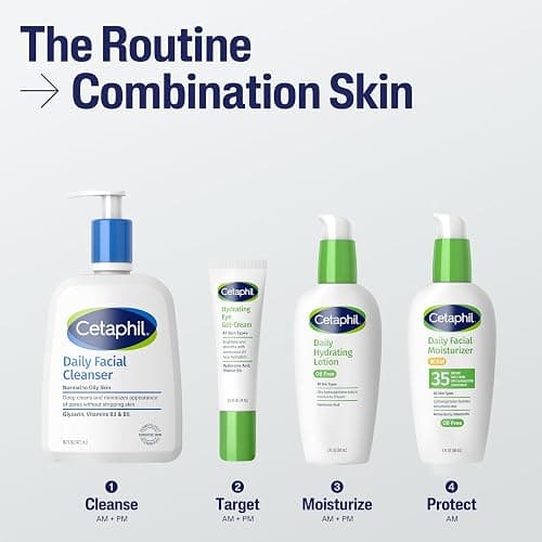 Cetaphil Daily Hydrating Lotion for Face, With Hyaluronic Acid, 3 fl oz, Lasting 24 Hour Hydration, for Combination Skin, No Added Fragrance, Non-Comedogenic thumbnail 5