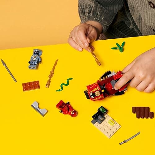 LEGO NINJAGO Legacy Kai’s Blade Cycle 71734 Ninja Motorcycle Playset Building Kit, Featuring NINJAGO Kai and a Snake; New 2021 (54 Pieces) thumbnail 5